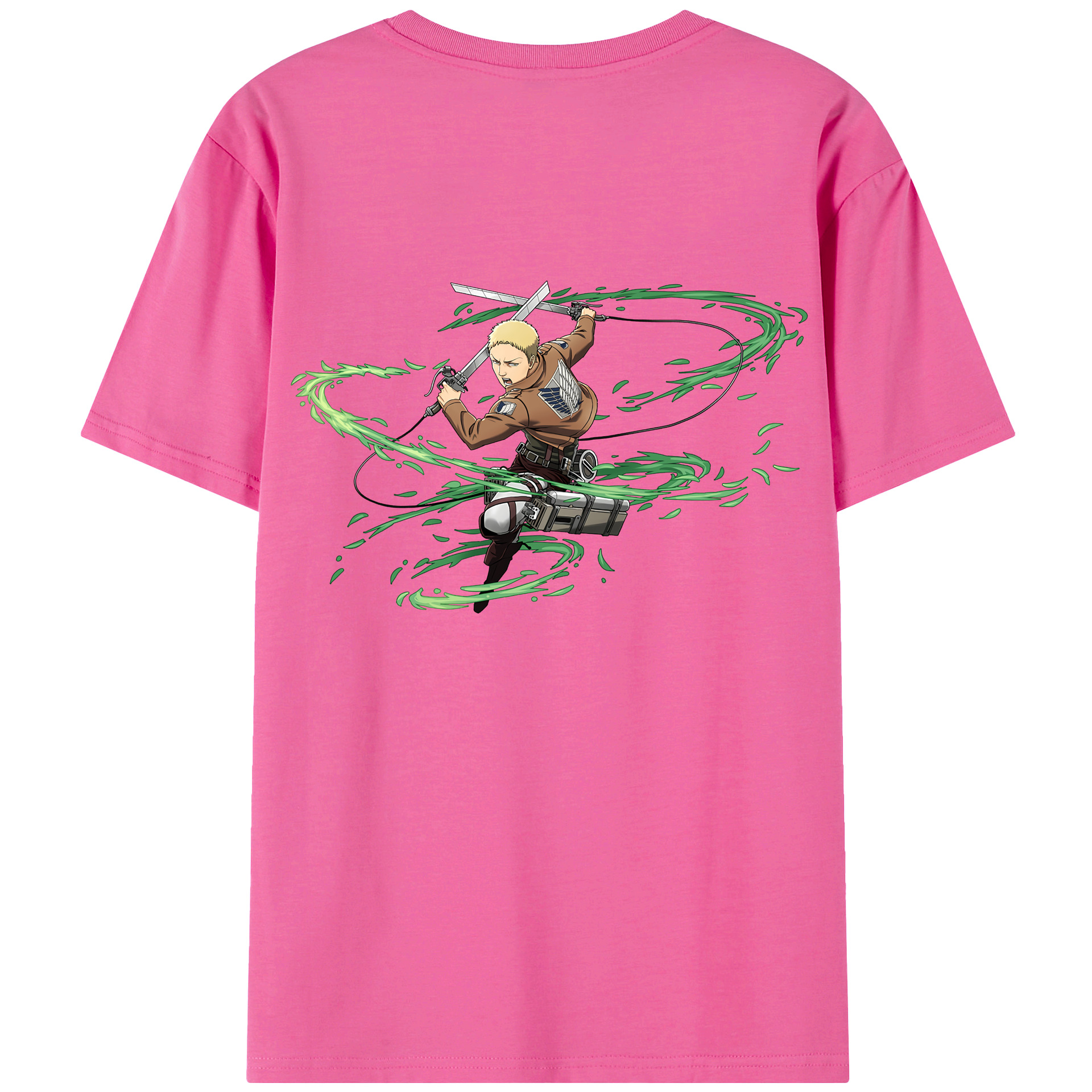 （画像用） 進撃の巨人 ライナー・ブラウン Attack on Titan Reiner Braun レディース半袖Tシャツ(バックプリント)